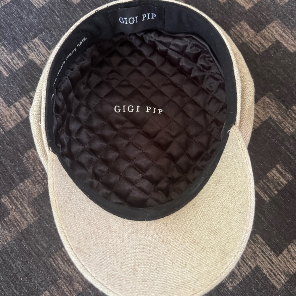 GIGI PIP Tan Quilted Cap